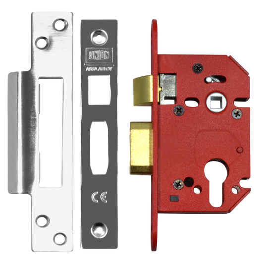 UNION JL22EUS StrongBOLT Euro Sashcase - 64mm SS Boxed