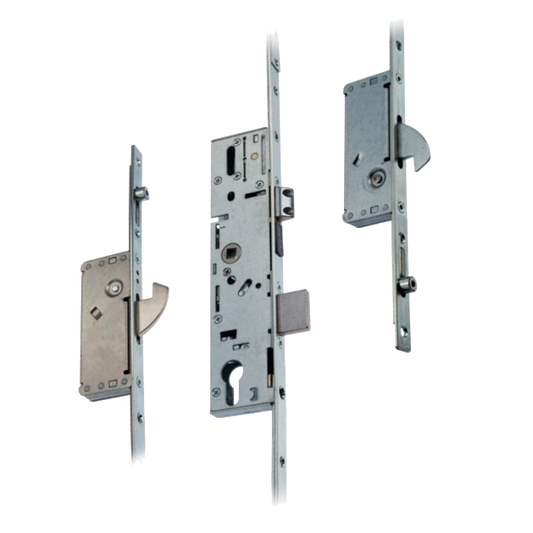 ERA 6735 / 9735 Lever Operated Latch & Dead - 2 Adjustable Hooks & Rollers (UPVC Door) - Takes Euro Cylinder