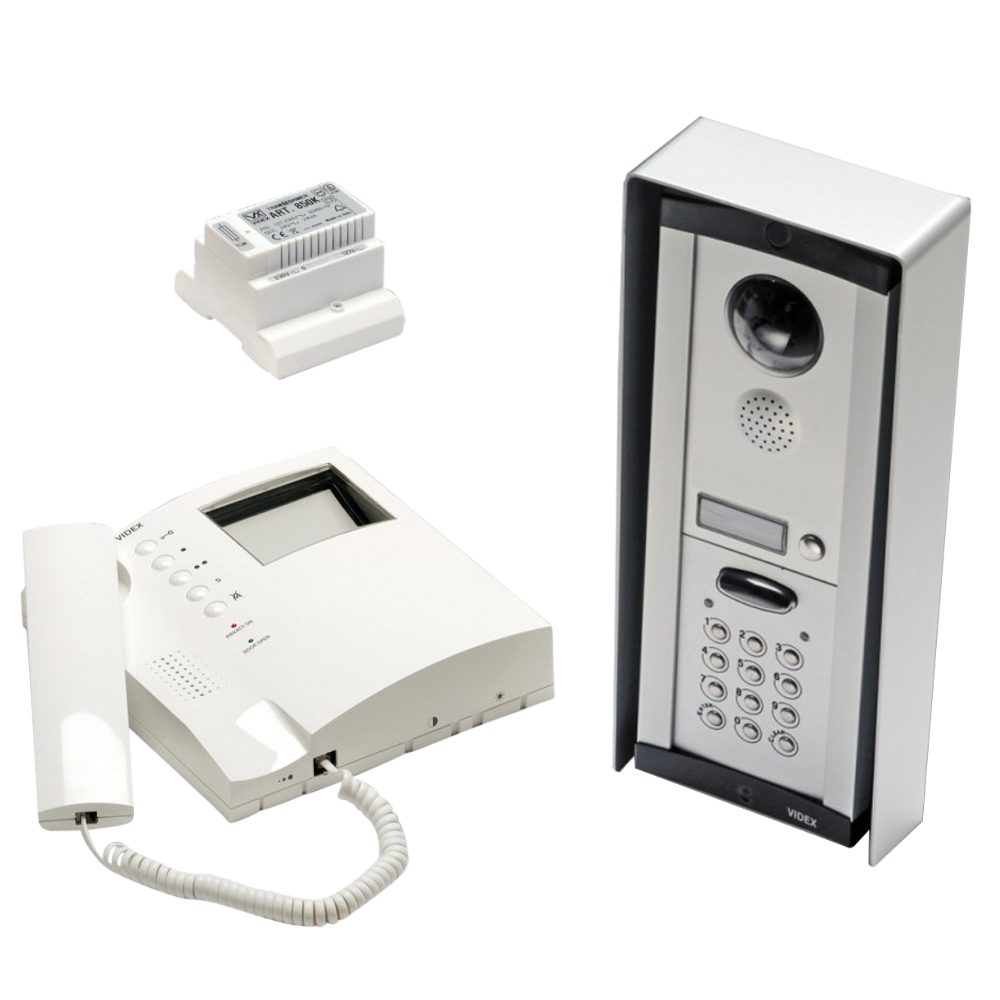 VIDEX CVKC8KS 1 Way Surface Mounted Colour Video Kit with Keypad - CVKC8KS