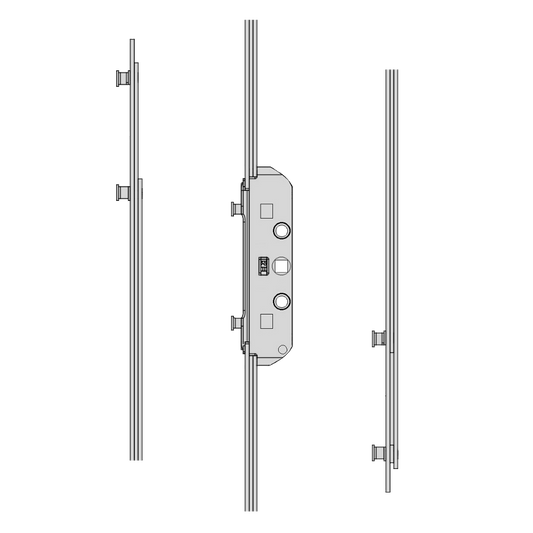 MACO GR RAIL Twin Espag Rod 20mm - 1000mm - GR5 - 202697