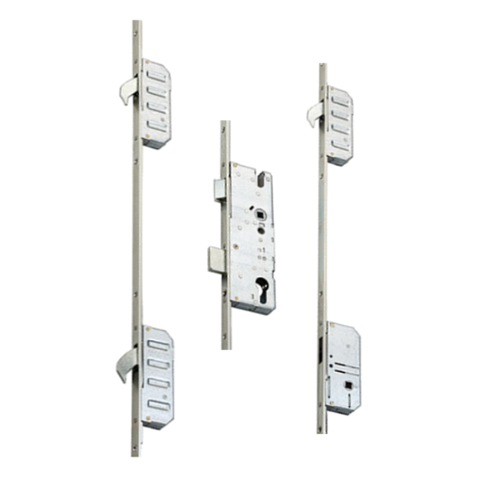 WINKHAUS Cobra Entryguard Lever Operated Latch & Deadbolt 16mm Flat - 3 Hook - 45/92