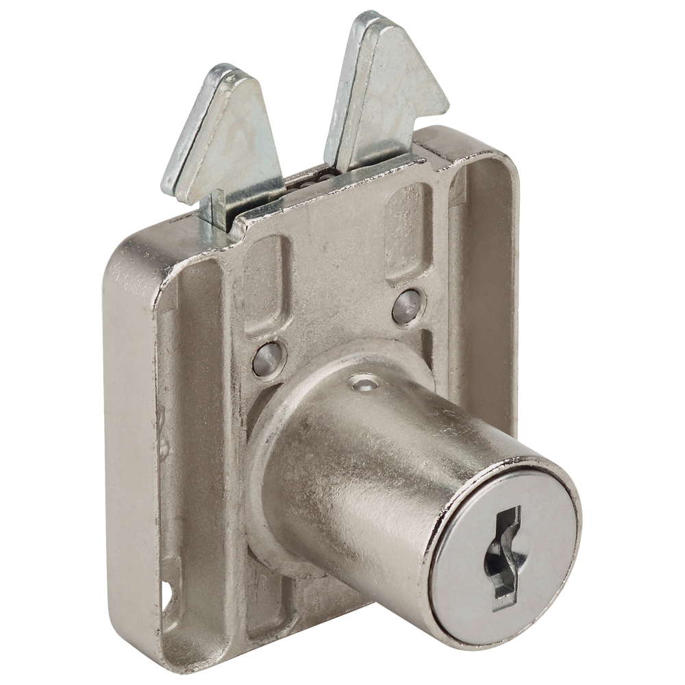 RONIS 6900 Square Claw Drawer Furniture Lock - 22mm NP MK (SM Series)