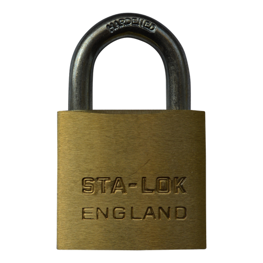 B&G STA-LOCK C Series Brass Open Shackle Padlock - Steel Shackle - 38mm KD - C150