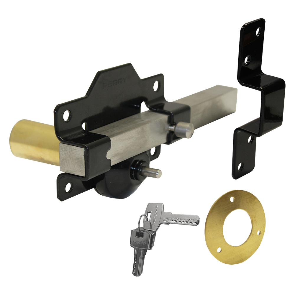 A PERRY Single Locking Long Throw Gate Lock - 50mm Single Locking