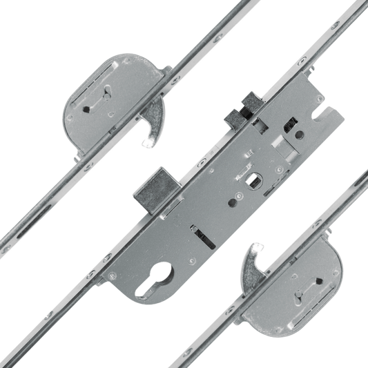 MACO Lever Operated Latch & Deadbolt Split Spindle - 2 Hook - 35/92