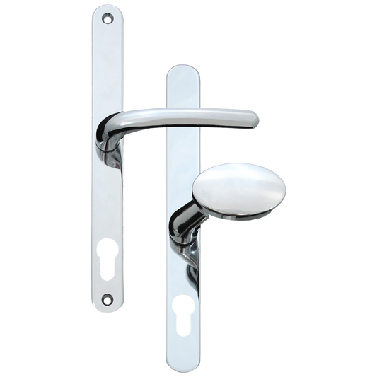 FAB & FIX Blenheim Offset Lever / Pad 92/62PZ - Polished Chrome