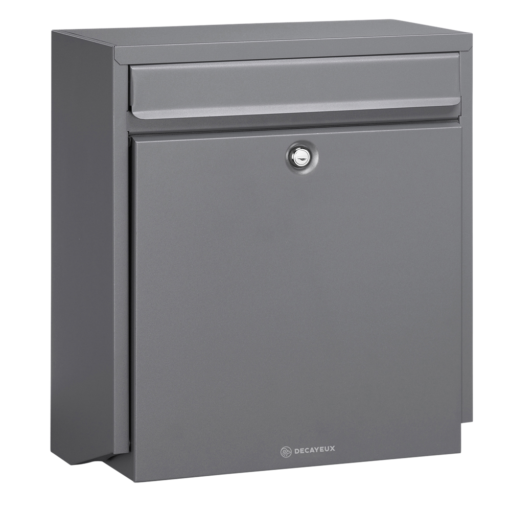 DAD Decayeux D180 Series Post Box - Anthracite Grey