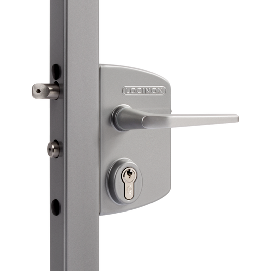 LOCINOX Surface Mounted Gate Lock - LAKQ3030 U2 Silver (30mm - 50mm)