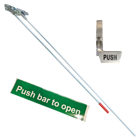 AXIM PR7085 Concealed Rod Push Pad Exit Device - LH