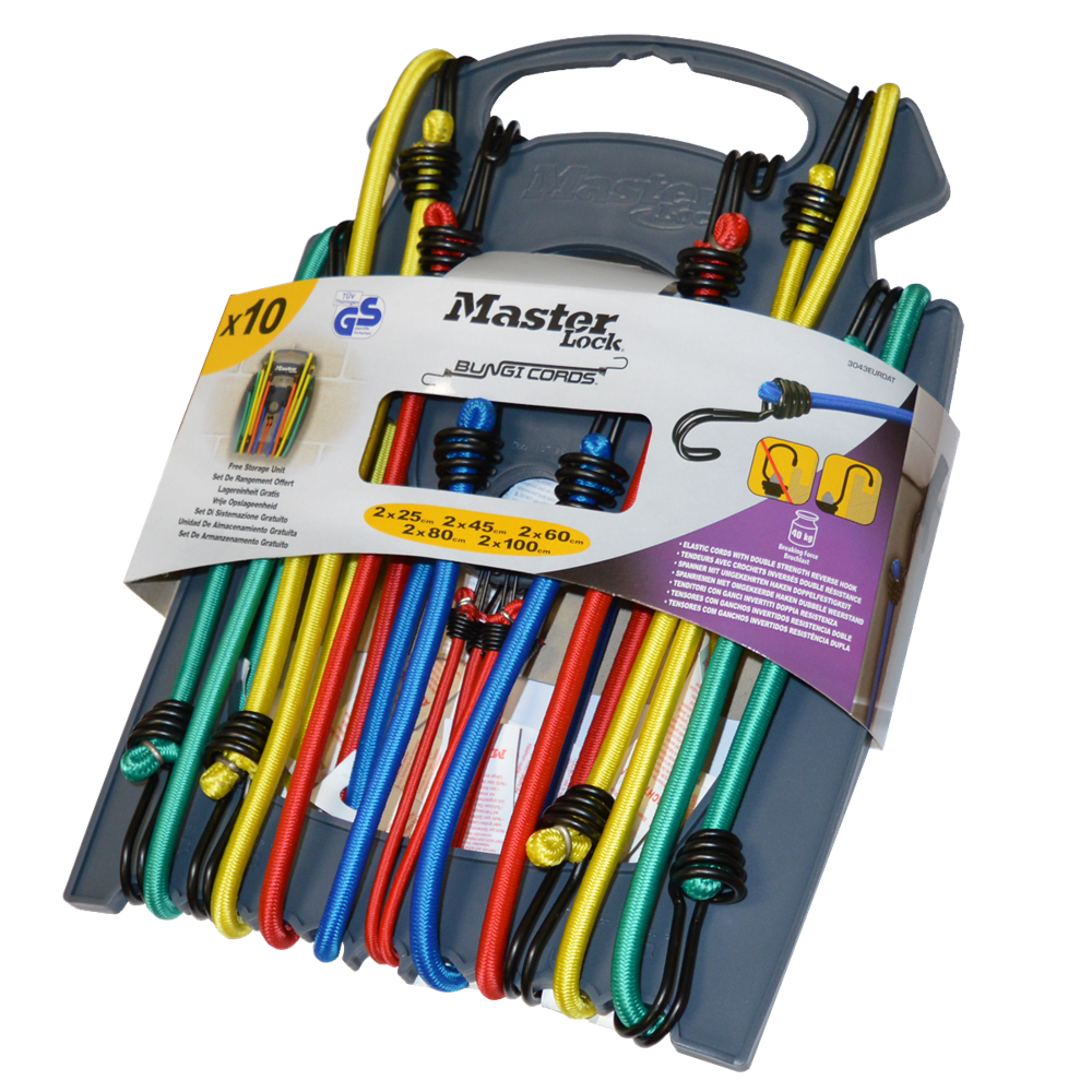 MASTER LOCK Twin Wire Bungee Cord Set of 10 - Set of 10