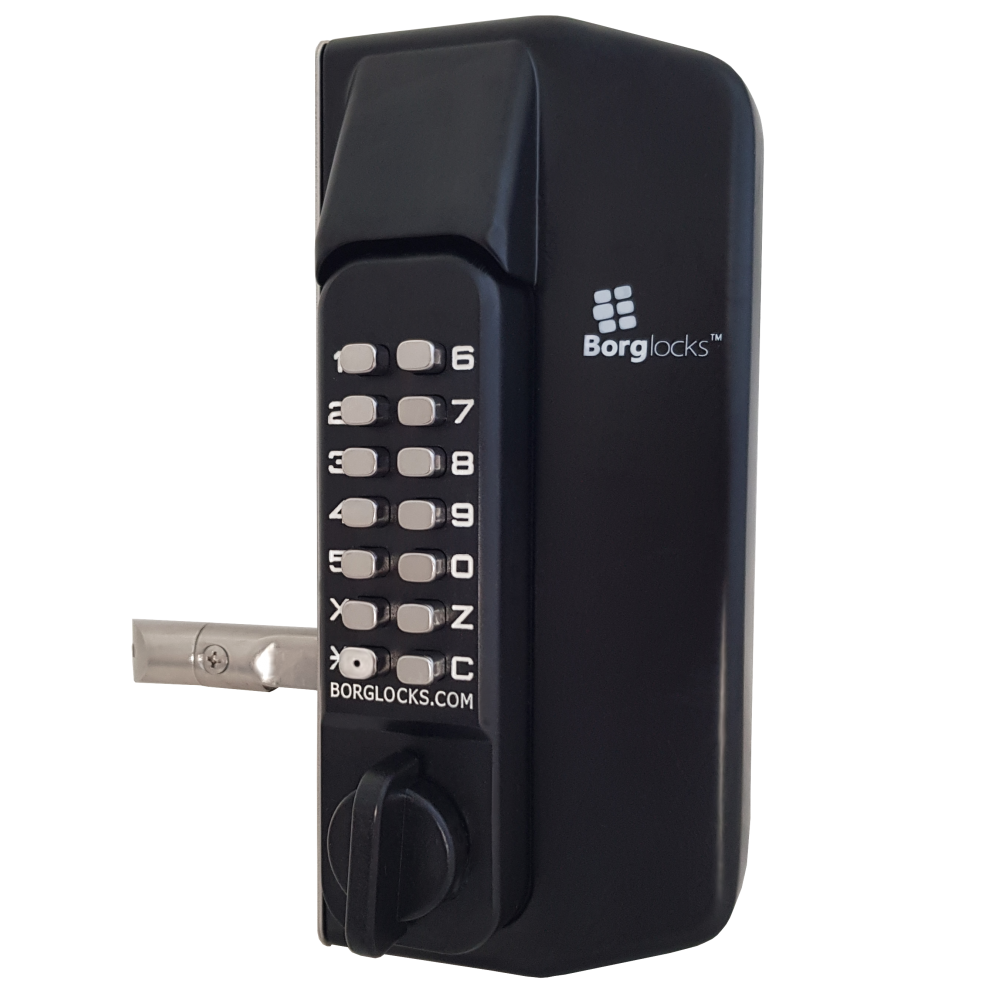 BORG LOCKS BL3130 ECP Knob Operated Marine Grade Metal Gate Double Digital Lock - Without Key Override