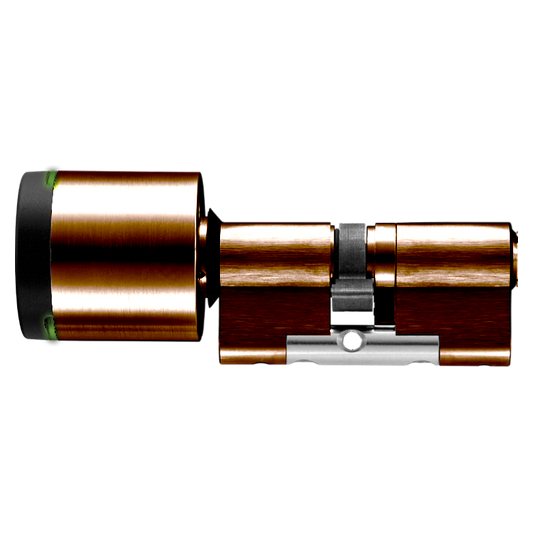 EVVA AirKey Euro Double Proximity & Key EPS Cylinder - Sizes 62mm to 92mm Patina Brown (Bronze)