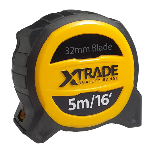 XTRADE Robust Retractable 32mm Wide Tape Measure - 5 Metre