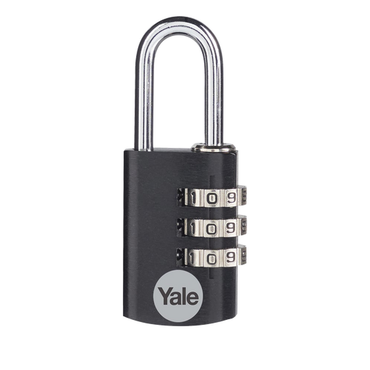 YALE YE3CB Aluminium Open Shackle Combination Padlock - 28mm