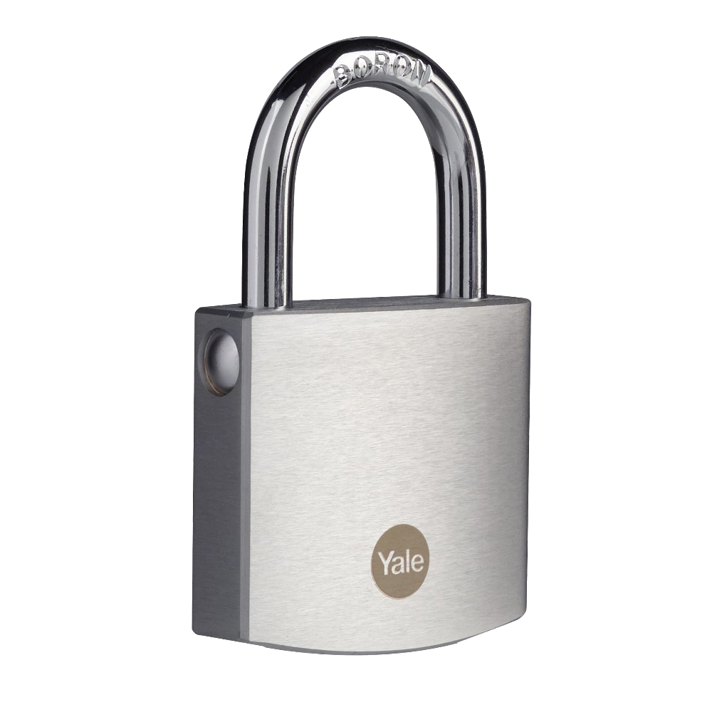 YALE Y120B Brass Padlock With Chrome Finish - 50mm