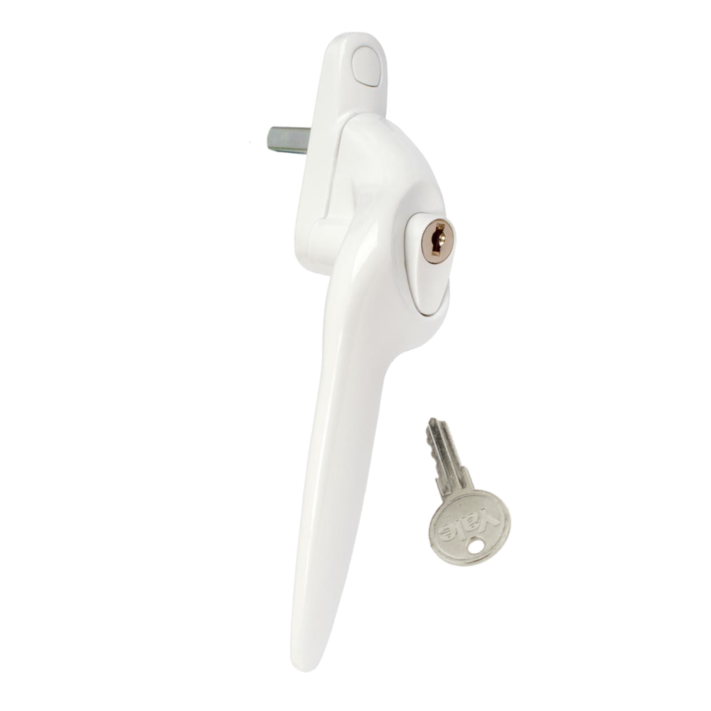 YALE Quartus Offset Espag Window Handle - LH White