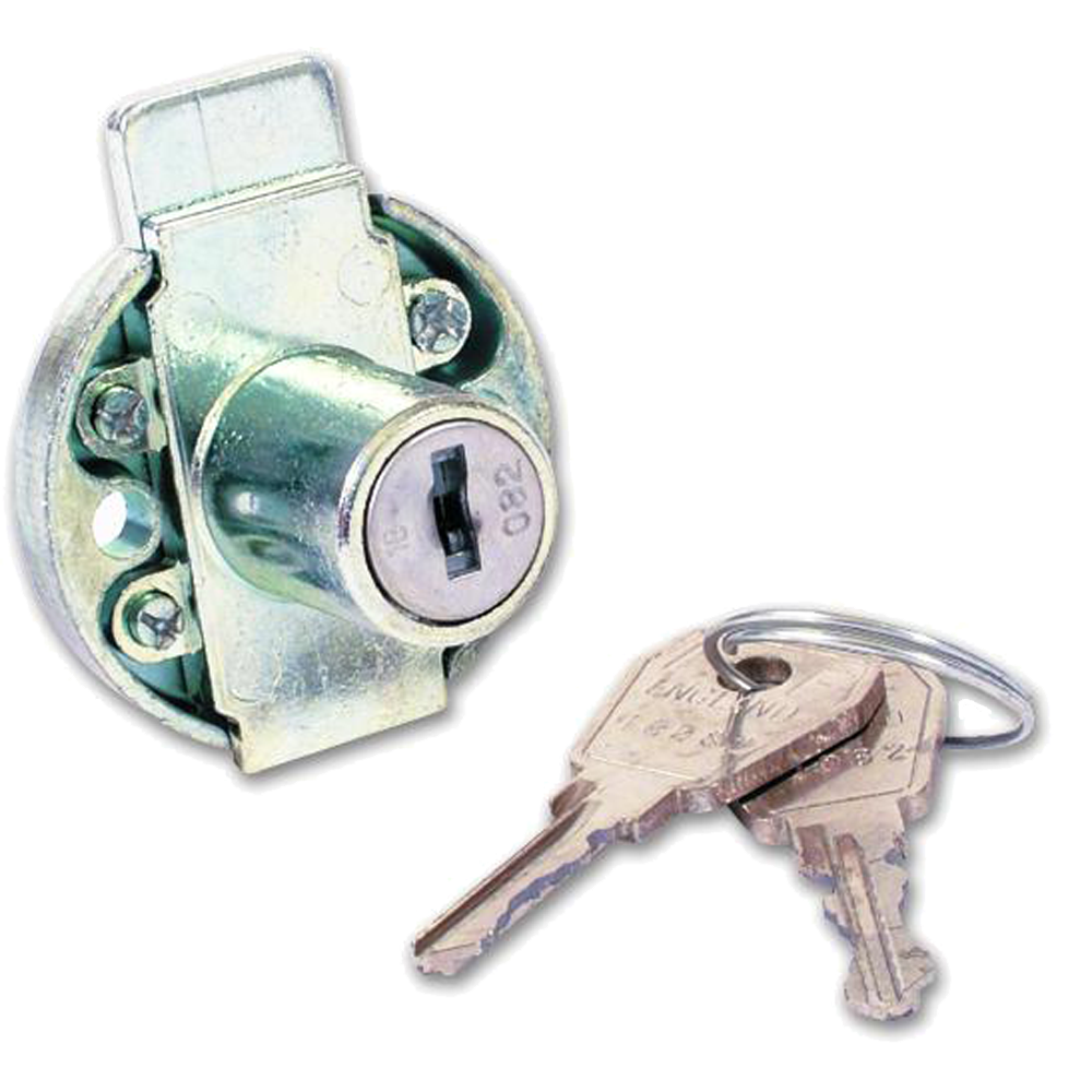 L&F 5872 Furniture Lock - 19mm NP KD Bagged