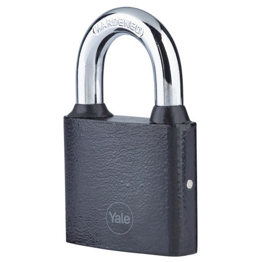 YALE Y111B Series Cast Iron Open Shackle Padlock Black - 50mm Y111B/50/125/1