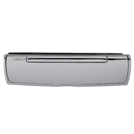 HOPPE Suited 310mm Letter Plate With Sprung Sleeve AR708A - Satin Chrome 50021989