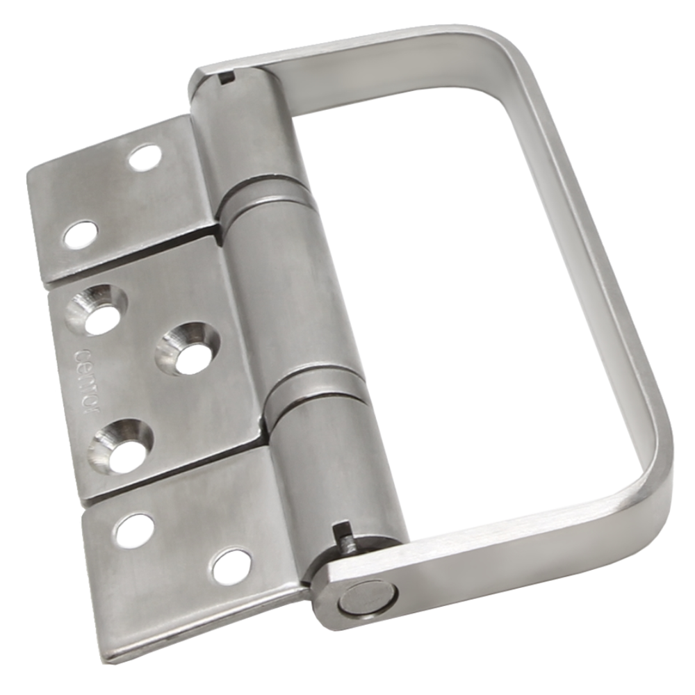 CENTOR Straight Single Hinge Outward Opening With Handle For E3 Bi-Fold System - Stainless Steel