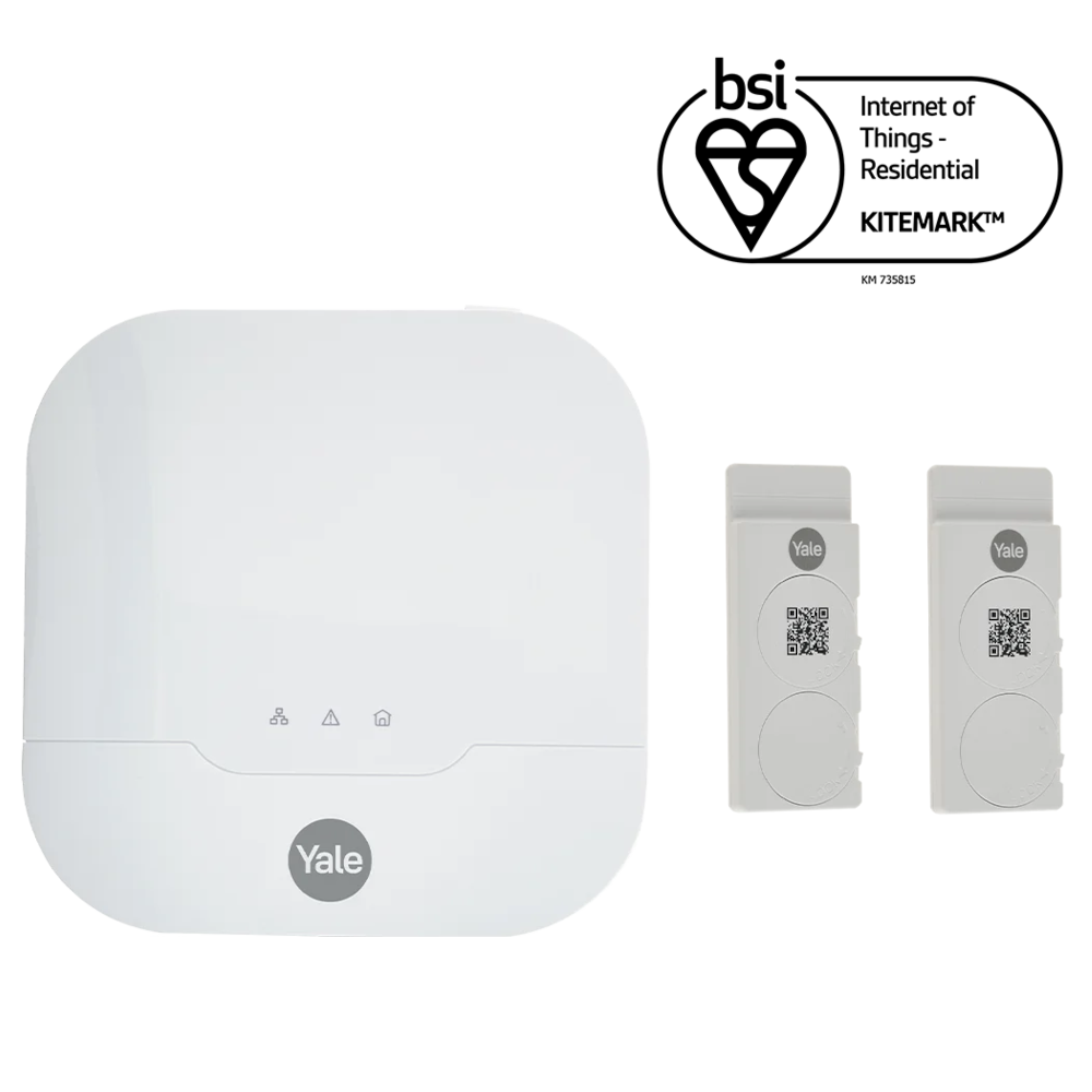 YALE SensCheck Window Sensor To Suit Yale Smart Doors - Kit With Sync Hub 1A-302