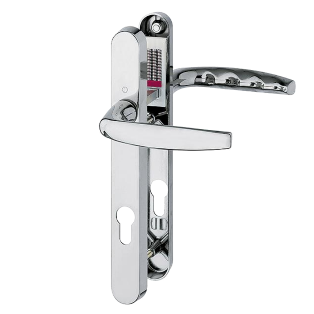 HOPPE Atlanta 92mm Lever/Lever Narrow Backplate Door Handle M1530M/3829N - Polished Chrome