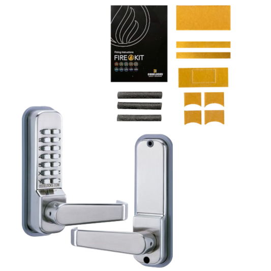 CODELOCKS CL410 Digital Lock With Tubular Mortice Latch CL410 - CL410 SS With Fire Kit