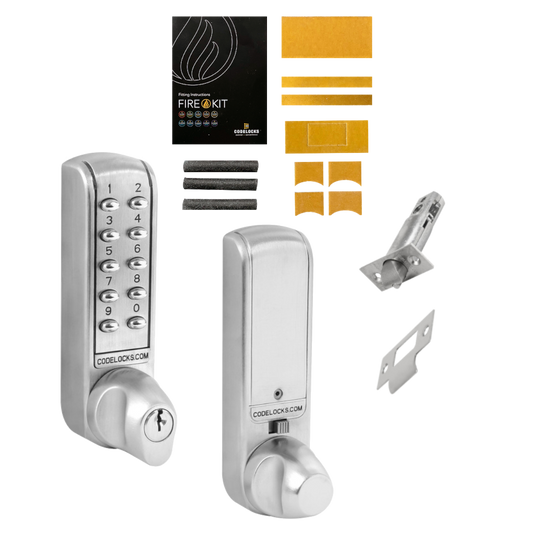 CODELOCKS CL2255 Battery Operated Digital Lock - CL2255 Knob Operated With Fire Kit