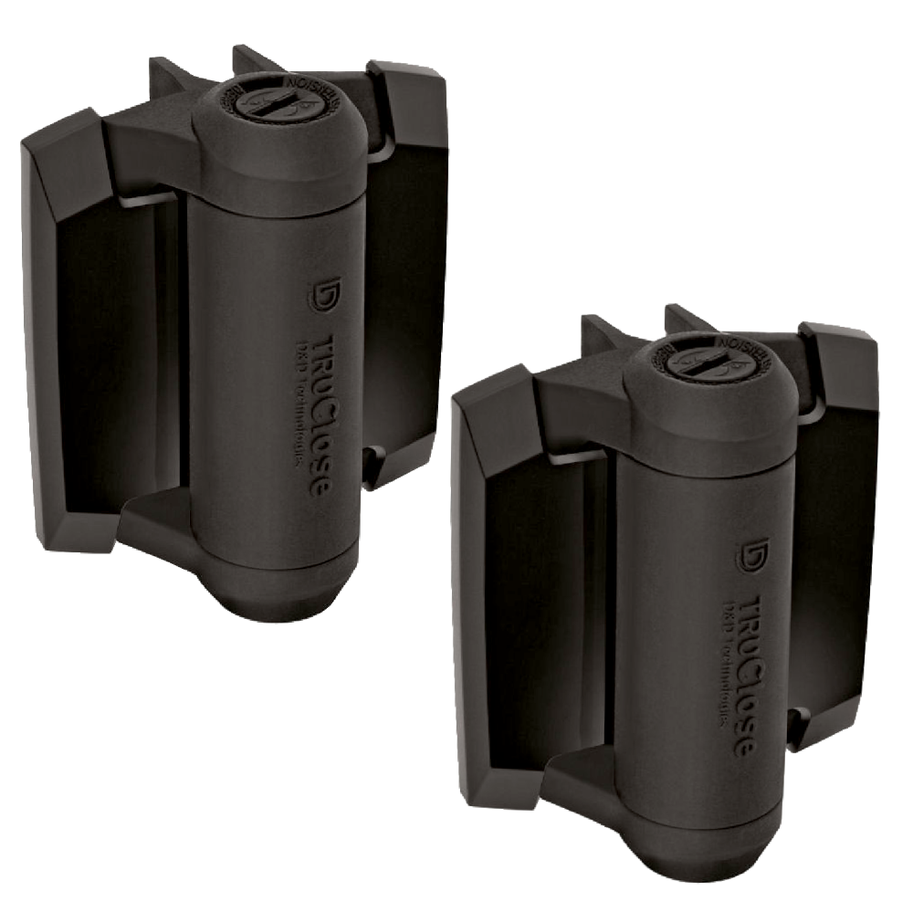 D&D Truclose Regular Hinges for Metal Gates - With Black trims & 2 Legs
