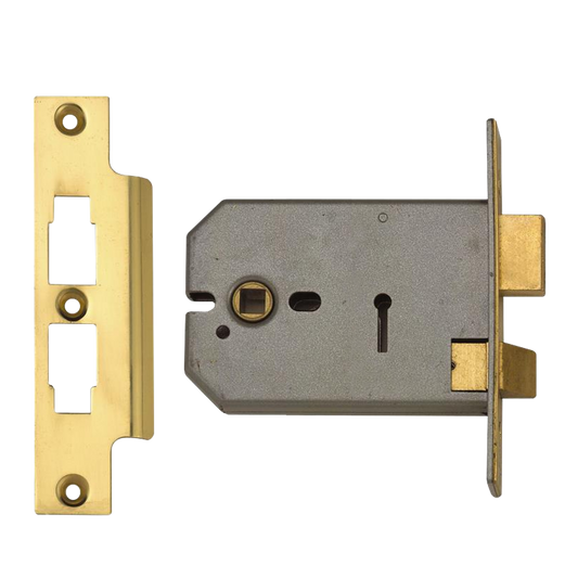 UNION 2077 Horizontal 3 Lever Sashlock - 127mm PL KA M101M Bagged