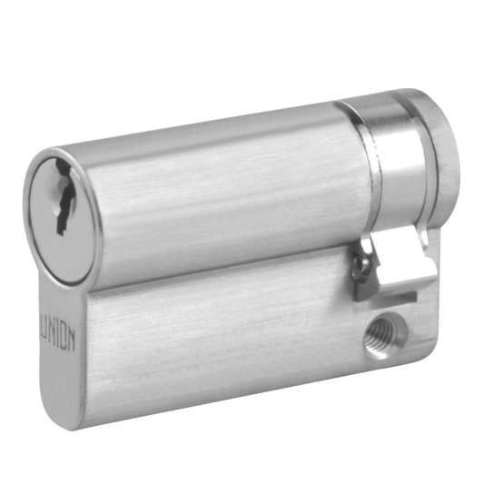 UNION 2X20A Euro Half Cylinder - 49mm (41/8) KD SC
