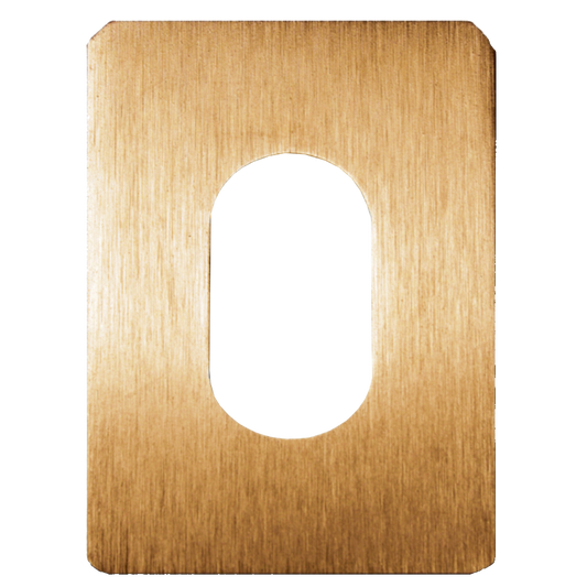 SOUBER TOOLS UE1 Self Adhesive Oval Escutcheon - PB