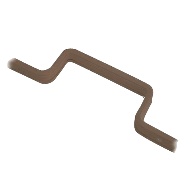 KICKSTOP 9607 & 9610 20mm London Door Bar - 1980mm BRN Std Staple