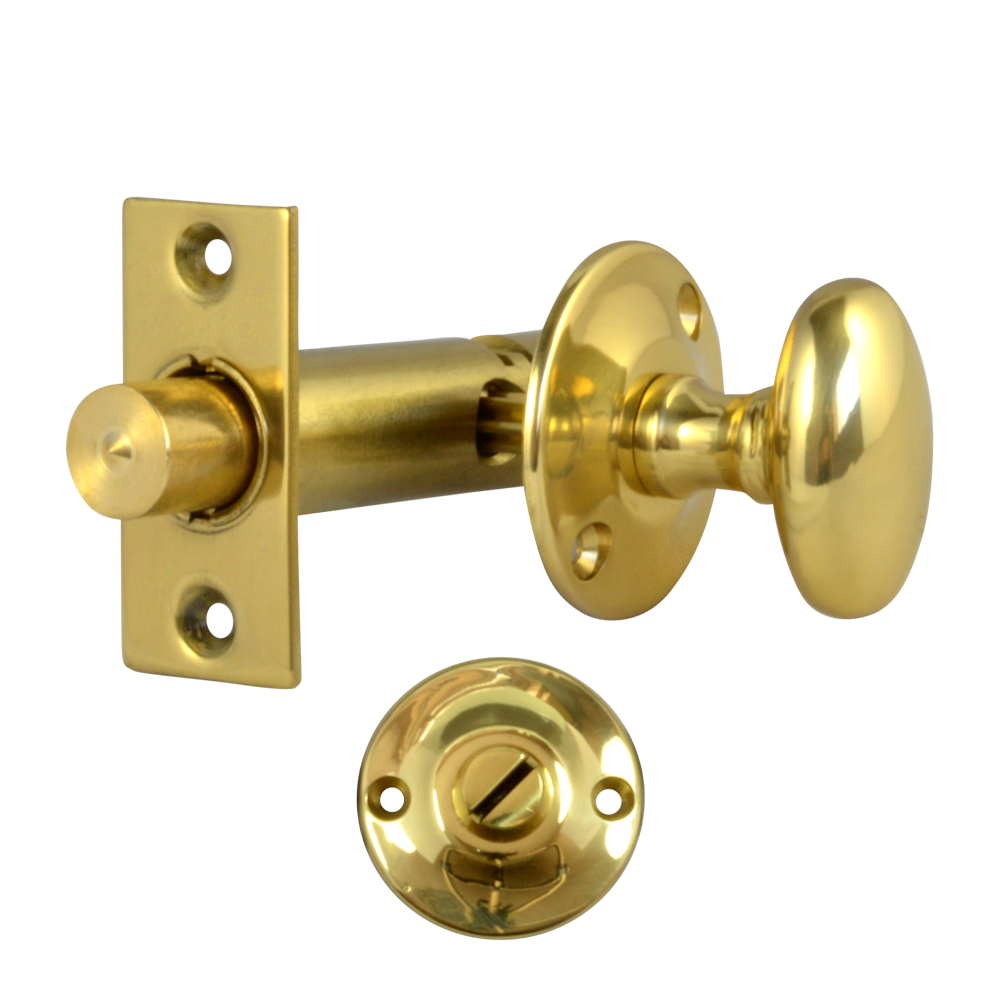 Frank Allart 526 Door Security Bolt - Turn & Release - 45mm PB Boxed