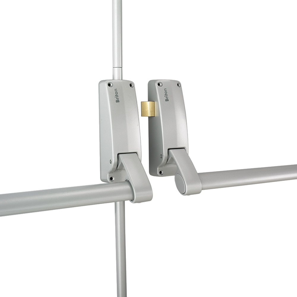 BRITON 377 Push Bar Double Rebated Door Panic Set - RH
