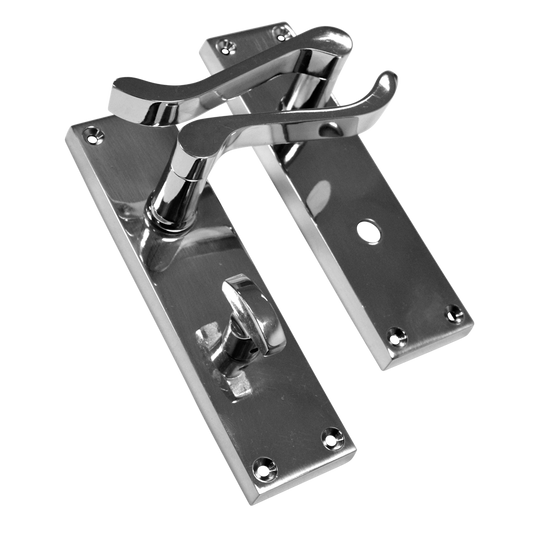 ASEC Vital Victorian Plate Mounted Scroll Lever Furniture - 150mm CP Bathroom