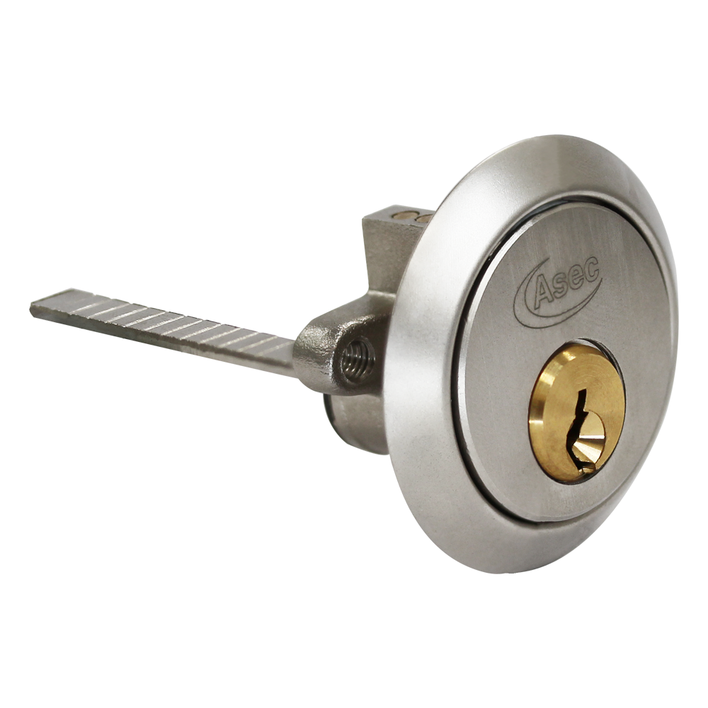 ASEC Vital 6 Pin Rim Cylinder - NP/PB Dual Finish