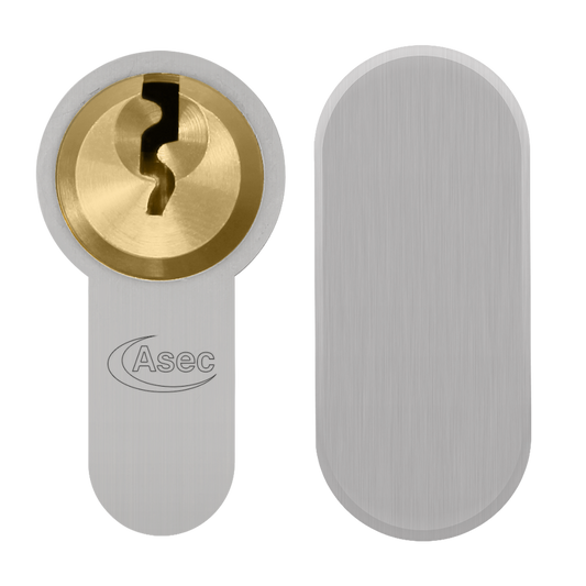 ASEC Vital 6 Pin Key & Turn Euro Dual Finish Snap Resistant Cylinder - 120mm 45/75T (40/10/70T)