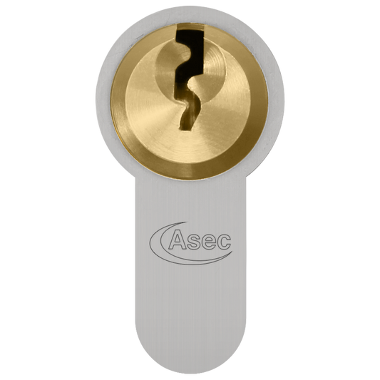 ASEC Vital 6 Pin Half Euro Dual Finish Snap Resistant Cylinder - 70mm (60/10)