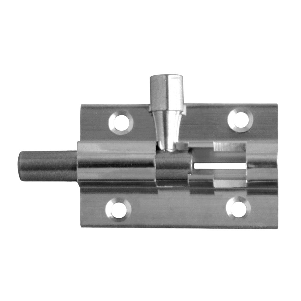 ASEC VITAL Chrome 25mm Wide Straight Barrel Bolt - 38mm