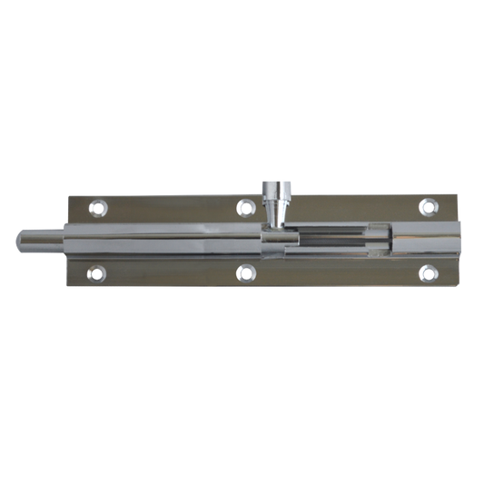 ASEC VITAL Chrome 25mm Wide Straight Barrel Bolt - 100mm