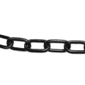 ENGLISH CHAIN Hot Galvanised Welded Steel Chain - 6mm Black 10m