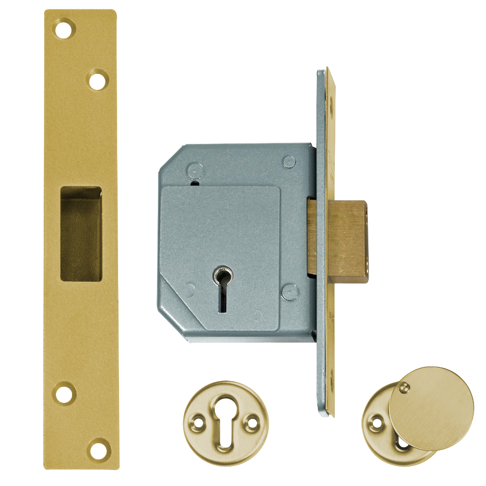 UNION C-Series 3G114 5 Lever Deadlock - 67mm PB KD Boxed