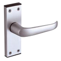 UNION 366 Ambassador Plate Mounted Lever Furniture Formerly Wellington - Anodised Silver Short Lever Latch