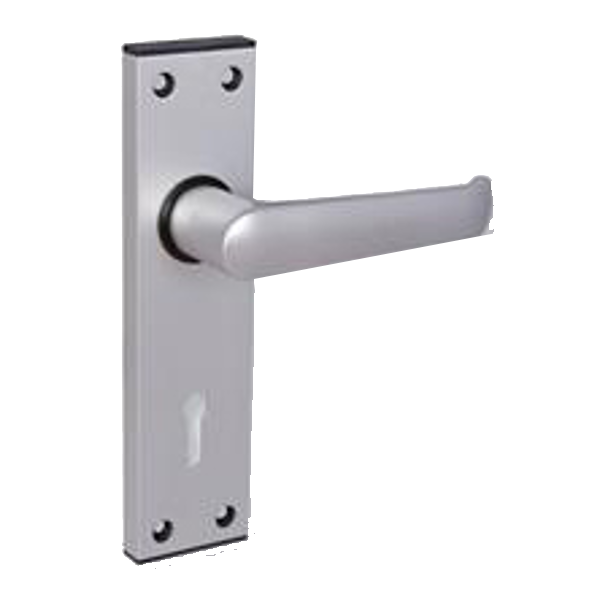 UNION 366 Ambassador Plate Mounted Lever Furniture Formerly Wellington - Anodised Silver Lever Lock