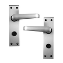 UNION 366 Ambassador Plate Mounted Lever Furniture Formerly Wellington - Anodised Silver Bathroom