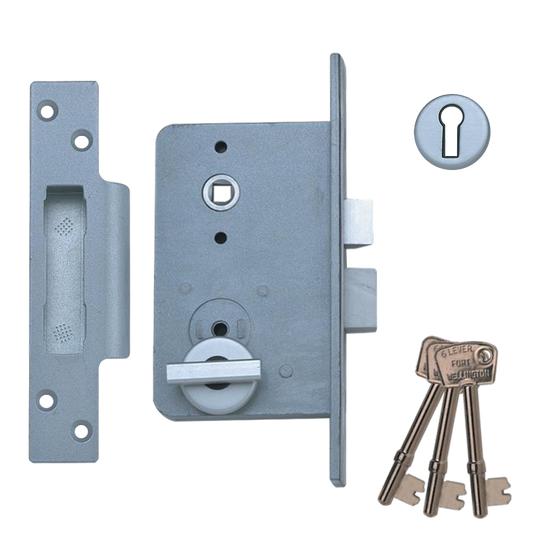UNION Wellington 4G 6 Lever Sashlock - 4GB RH Lock Thumbturn Escutcheon And Lever Handles