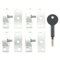 YALE 8K118 Casement Window Lock - 4 Pack - WH 4 Locks + 1 Key Visi