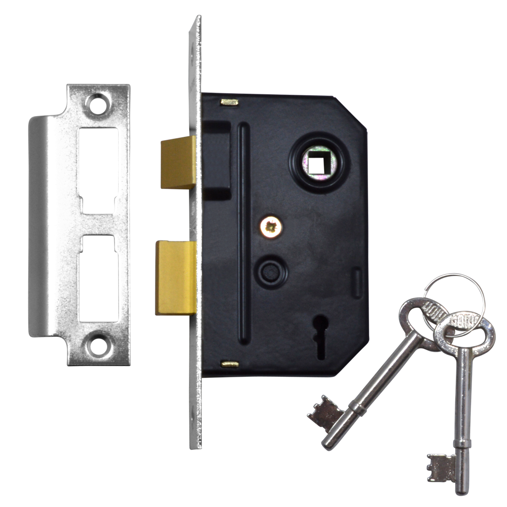 UNION 2295 2 Lever Sashlock - 64mm CP KD Visi