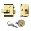 YALE No.1 & No.2 Auto Deadlocking Nightlatch - 40mm BLUX / PB Boxed (P2)